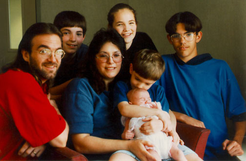 All 7 of us - April 1996